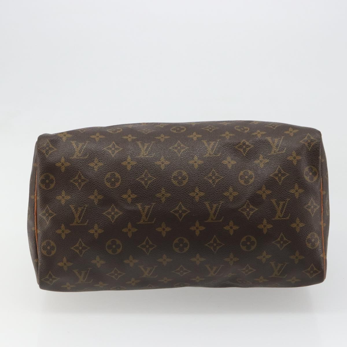 LOUIS VUITTON Monogram Speedy 35 Hand Bag M41524 LV Auth 186099A