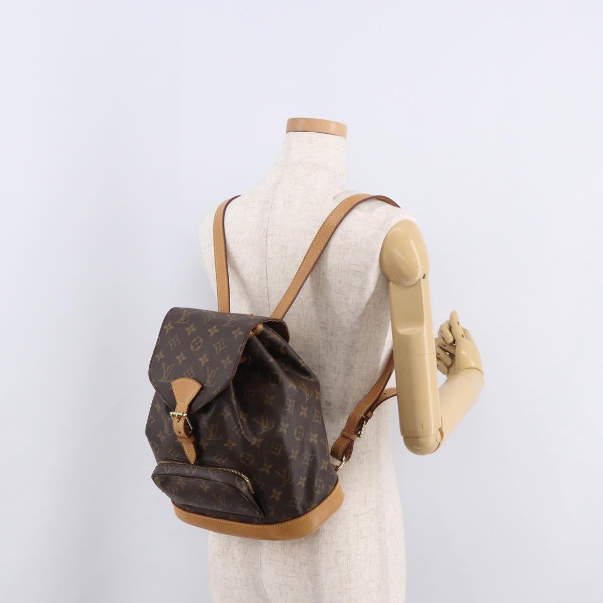 LOUIS VUITTON Monogram Montsouris PM Backpack M51137 LV Auth 186103A