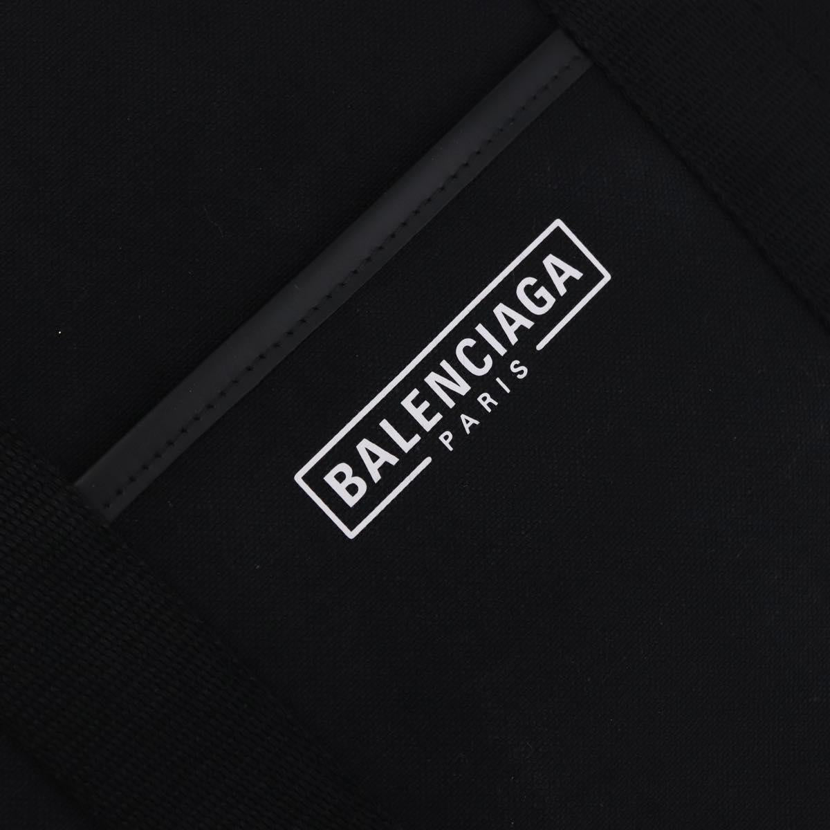 BALENCIAGA Hand Bag Canvas 2way Black Gold 671403 Auth 186106M