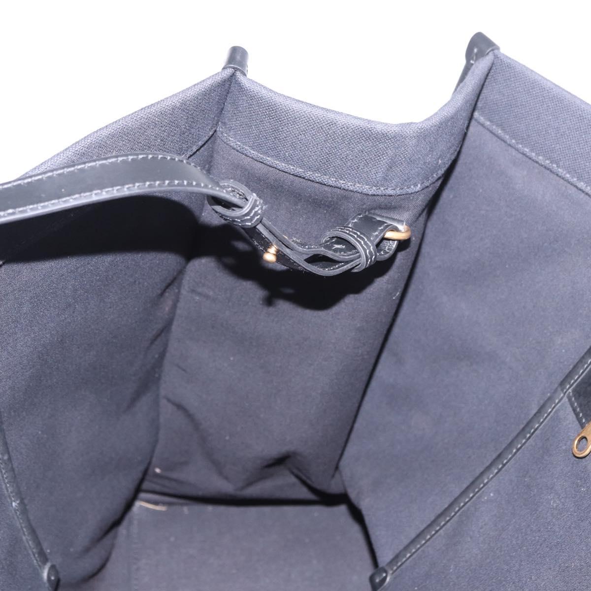BALENCIAGA Hand Bag Canvas 2way Black Gold 671403 Auth 186106M