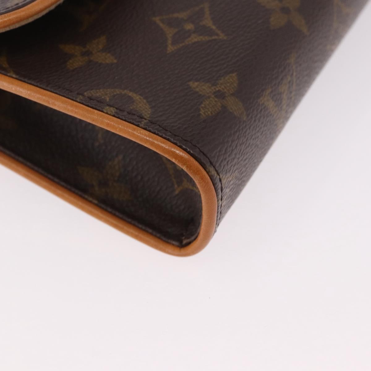 LOUIS VUITTON Monogram Pochette Florentine Waist bag M51855 LV Auth 186107V