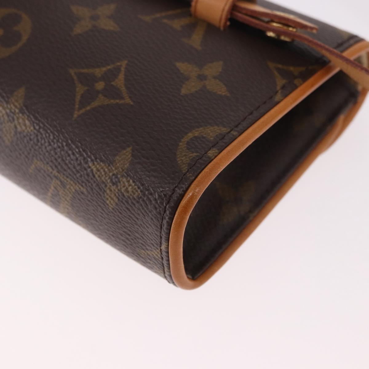 LOUIS VUITTON Monogram Pochette Florentine Waist bag M51855 LV Auth 186107V
