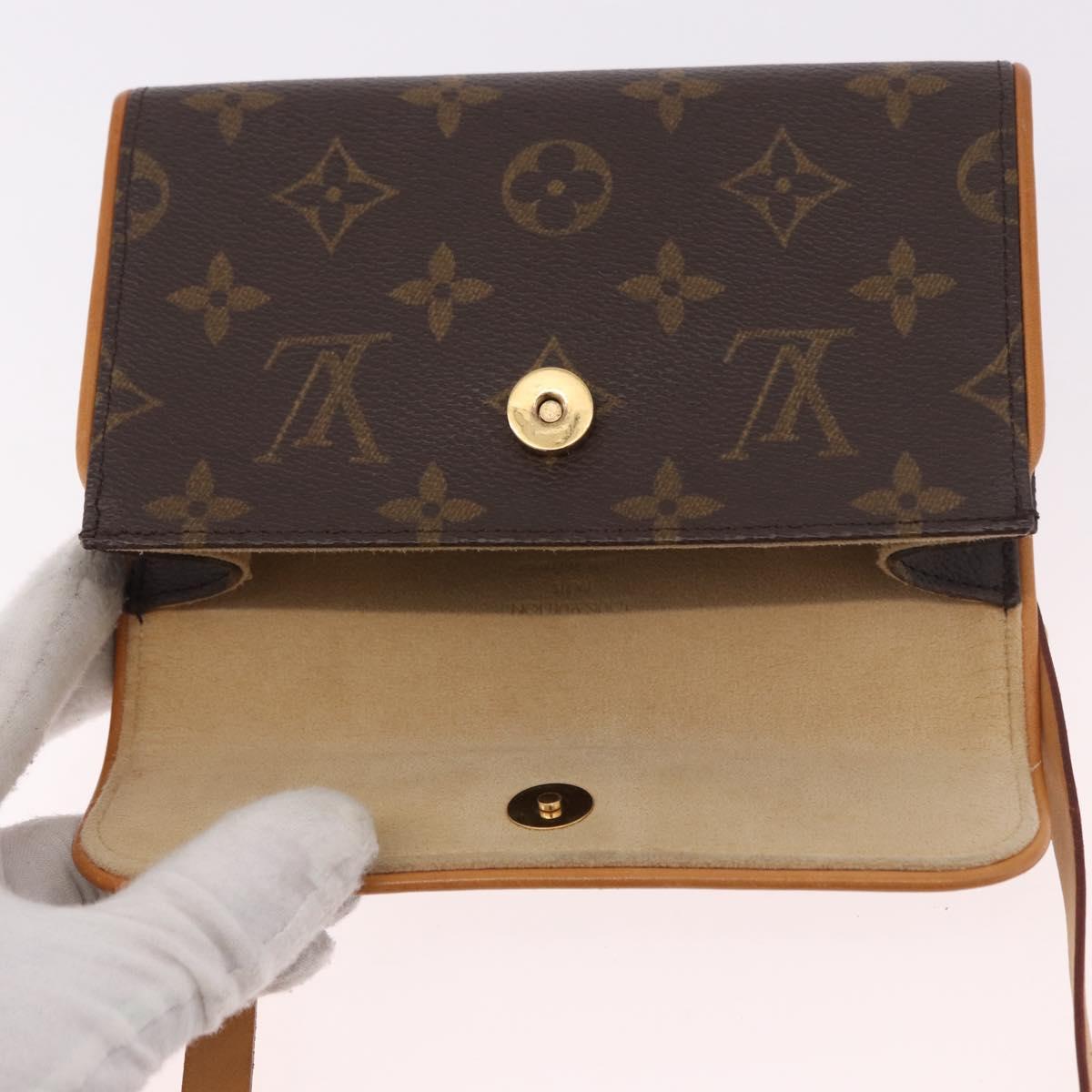 LOUIS VUITTON Monogram Pochette Florentine Waist bag M51855 LV Auth 186107V