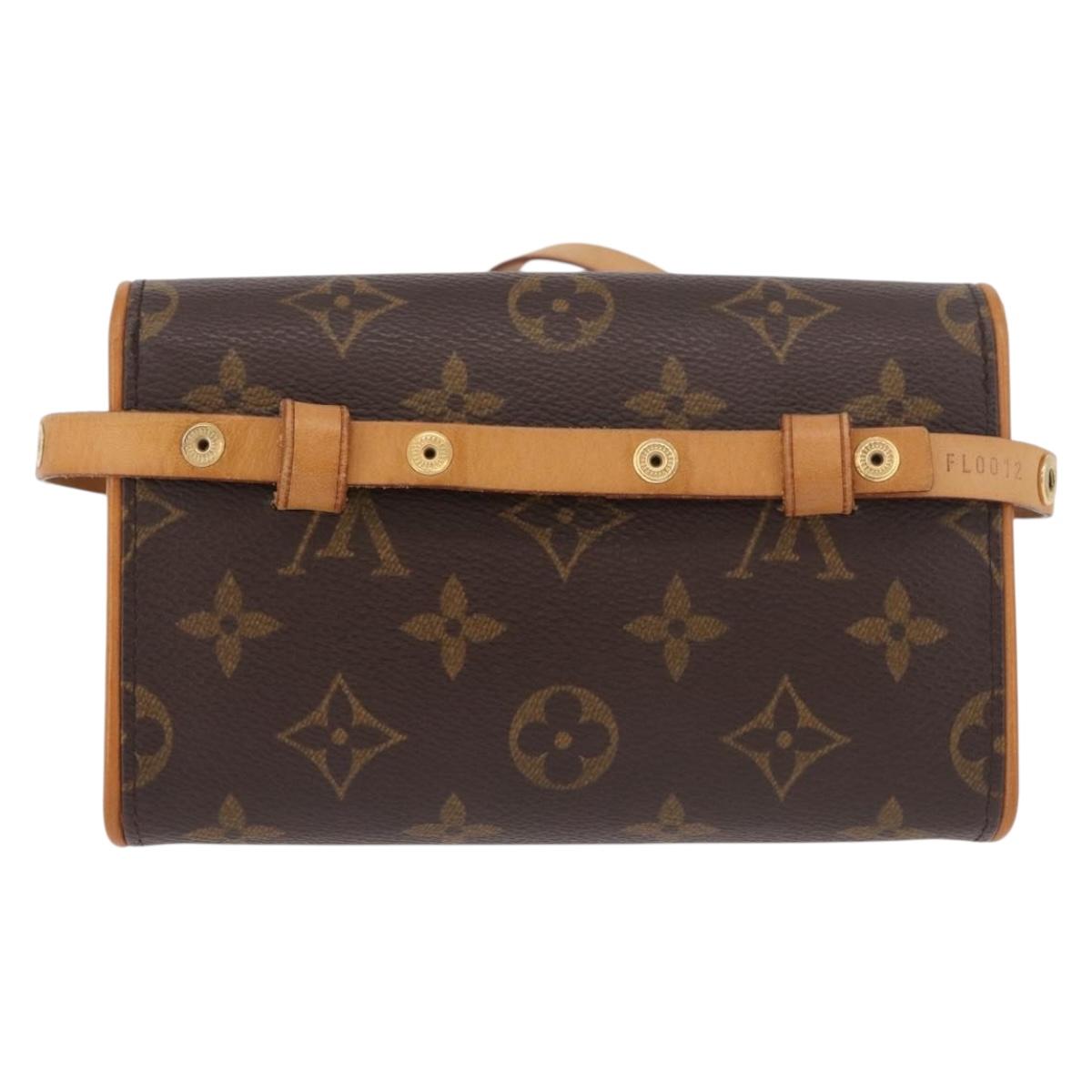 LOUIS VUITTON Monogram Pochette Florentine Waist bag M51855 LV Auth 186107V