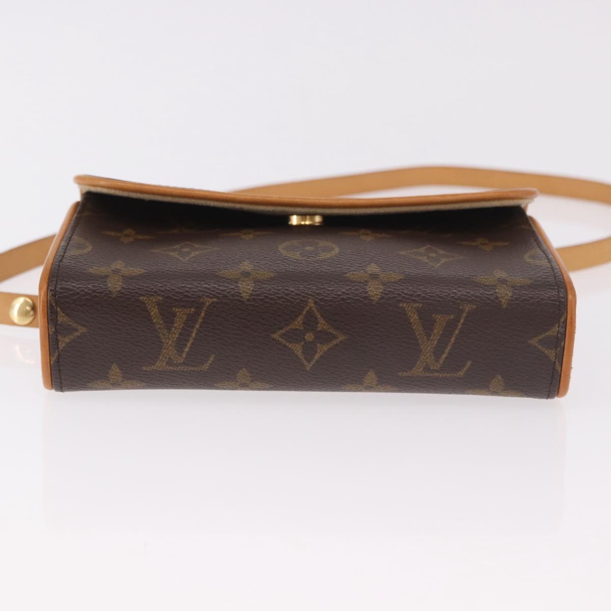 LOUIS VUITTON Monogram Pochette Florentine Waist bag M51855 LV Auth 186107V