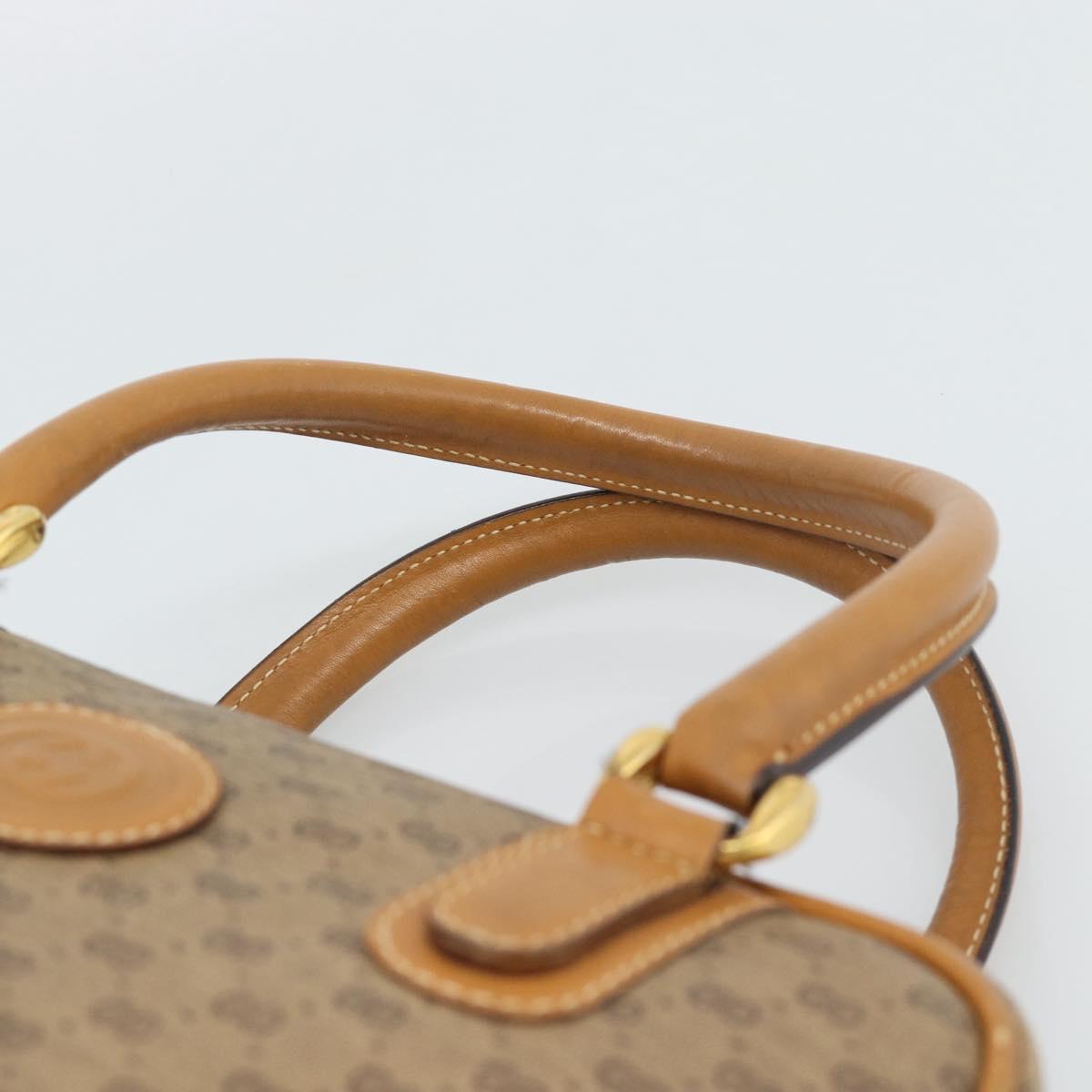 GUCCI Micro GG Supreme Hand Bag PVC Beige Gold 000 39 0030 Auth 186126