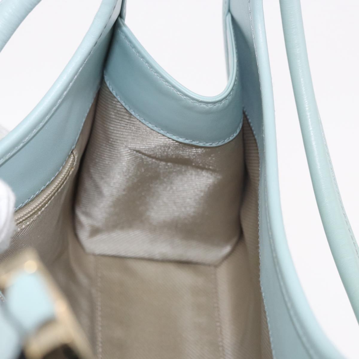 GUCCI Micro Guccissima Jackie Bag Gold Light Blue 002 1068 2404 Auth 186130V