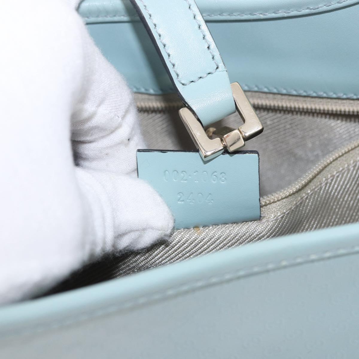GUCCI Micro Guccissima Jackie Bag Gold Light Blue 002 1068 2404 Auth 186130V