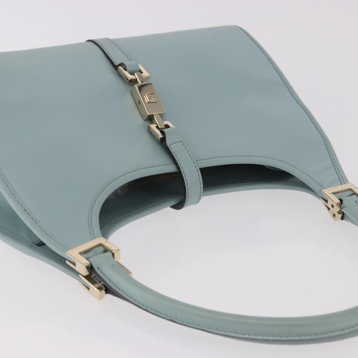 GUCCI Micro Guccissima Jackie Bag Gold Light Blue 002 1068 2404 Auth 186130V