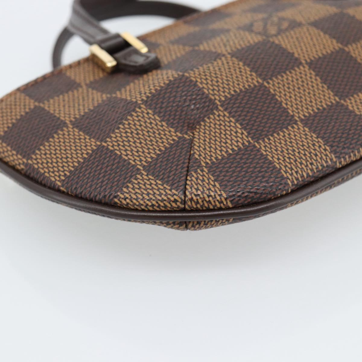 LOUIS VUITTON Damier Ebene Manosque GM Accessory Pouch N51120 LV Auth 186138A