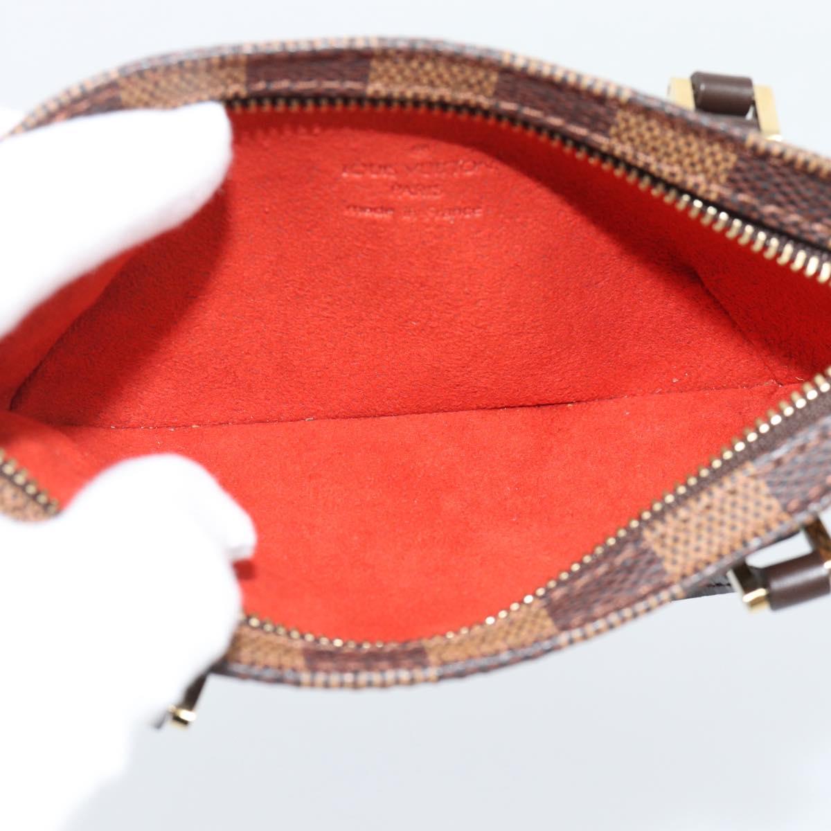 LOUIS VUITTON Damier Ebene Manosque GM Accessory Pouch N51120 LV Auth 186138A