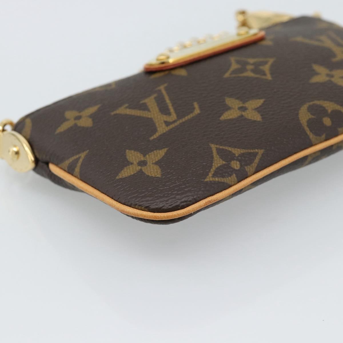 LOUIS VUITTON Monogram Chain Pochette Mila MM Pouch M60094 LV Auth 186142V