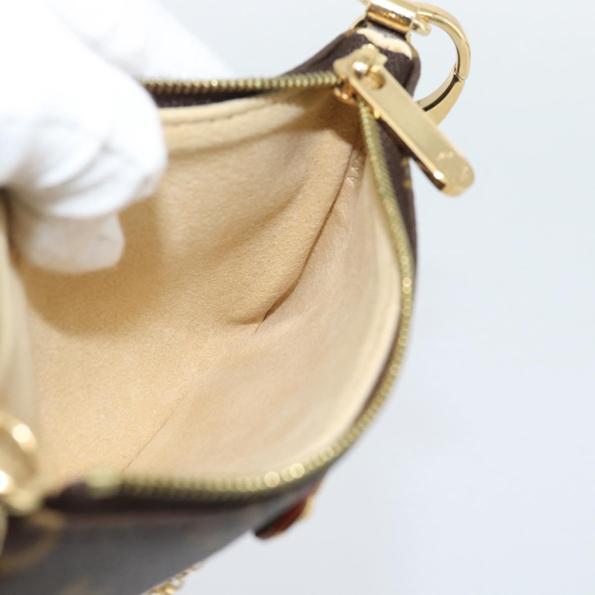LOUIS VUITTON Monogram Chain Pochette Mila MM Pouch M60094 LV Auth 186142V
