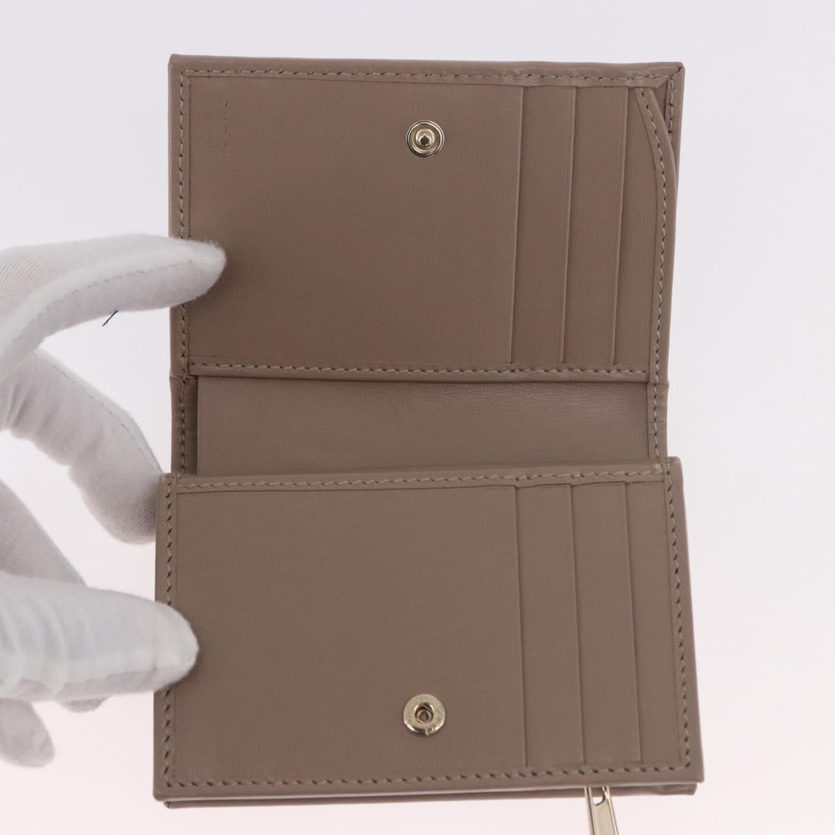GUCCI GG Supreme Wallet PVC Beige Gold 795060 Auth 186154M