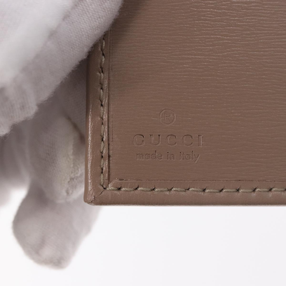 GUCCI GG Supreme Wallet PVC Beige Gold 795060 Auth 186154M
