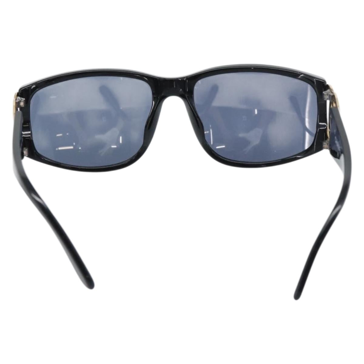 CHANEL COCO Mark Sunglasses plastic Black CC Auth 186158M