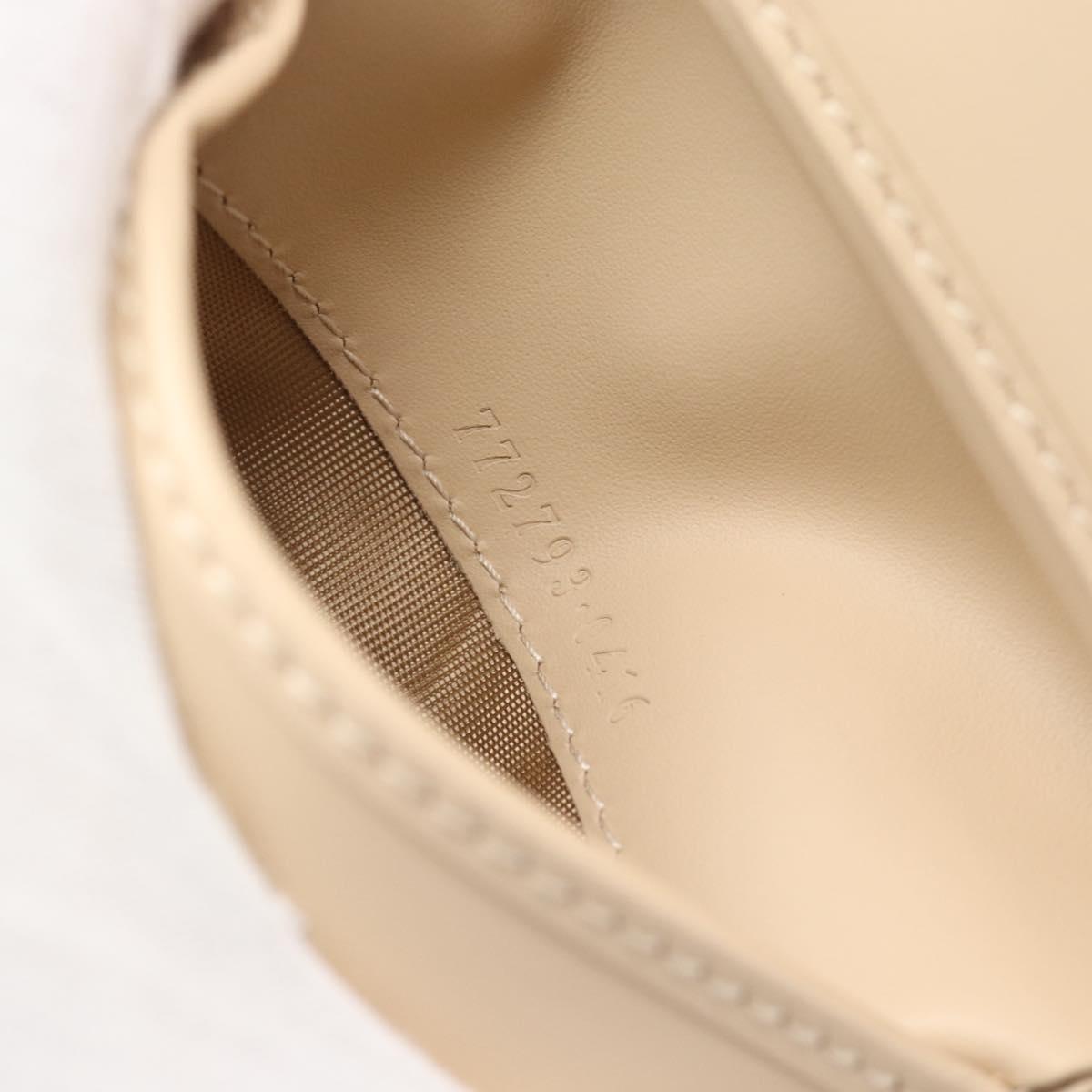 GUCCI GG Canvas Guccissima Wallet Leather Ivory Gold 772793 Auth 186162M