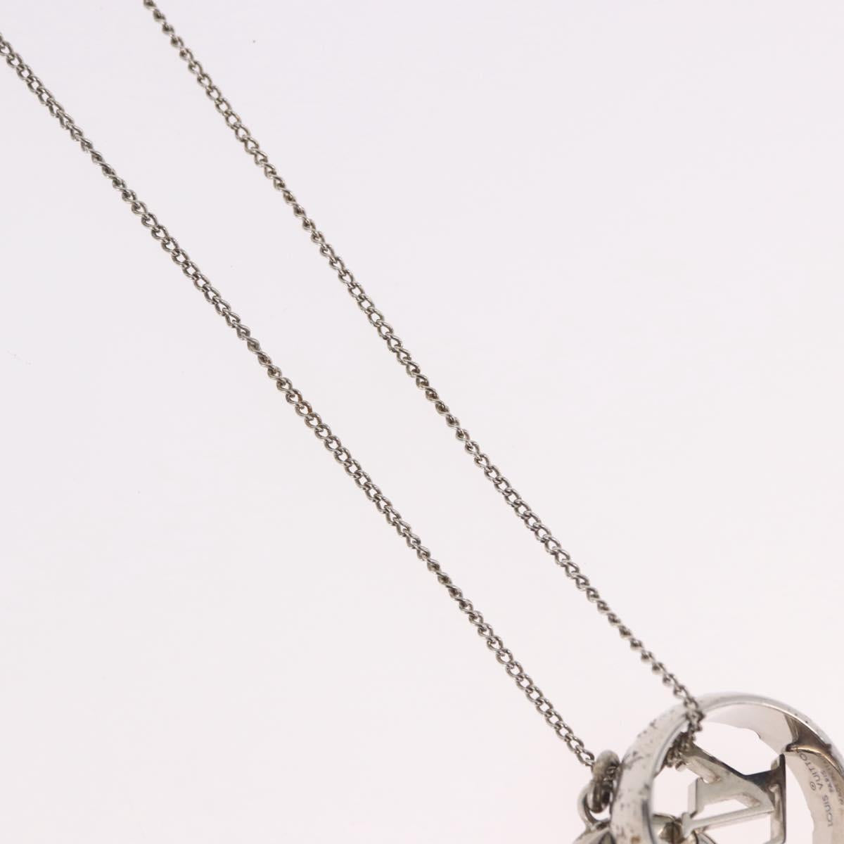 LOUIS VUITTON Ring Necklace metal Silver M62485 LV Auth 186175
