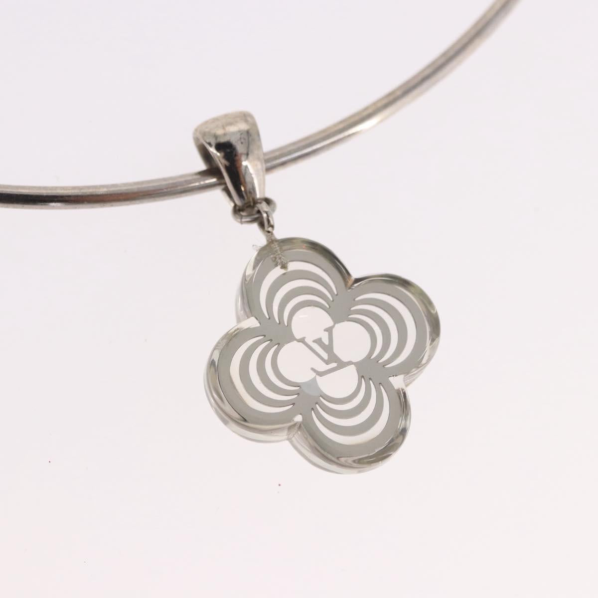 LOUIS VUITTON Corie Arafoli Choker metal Silver LV Auth 186177A