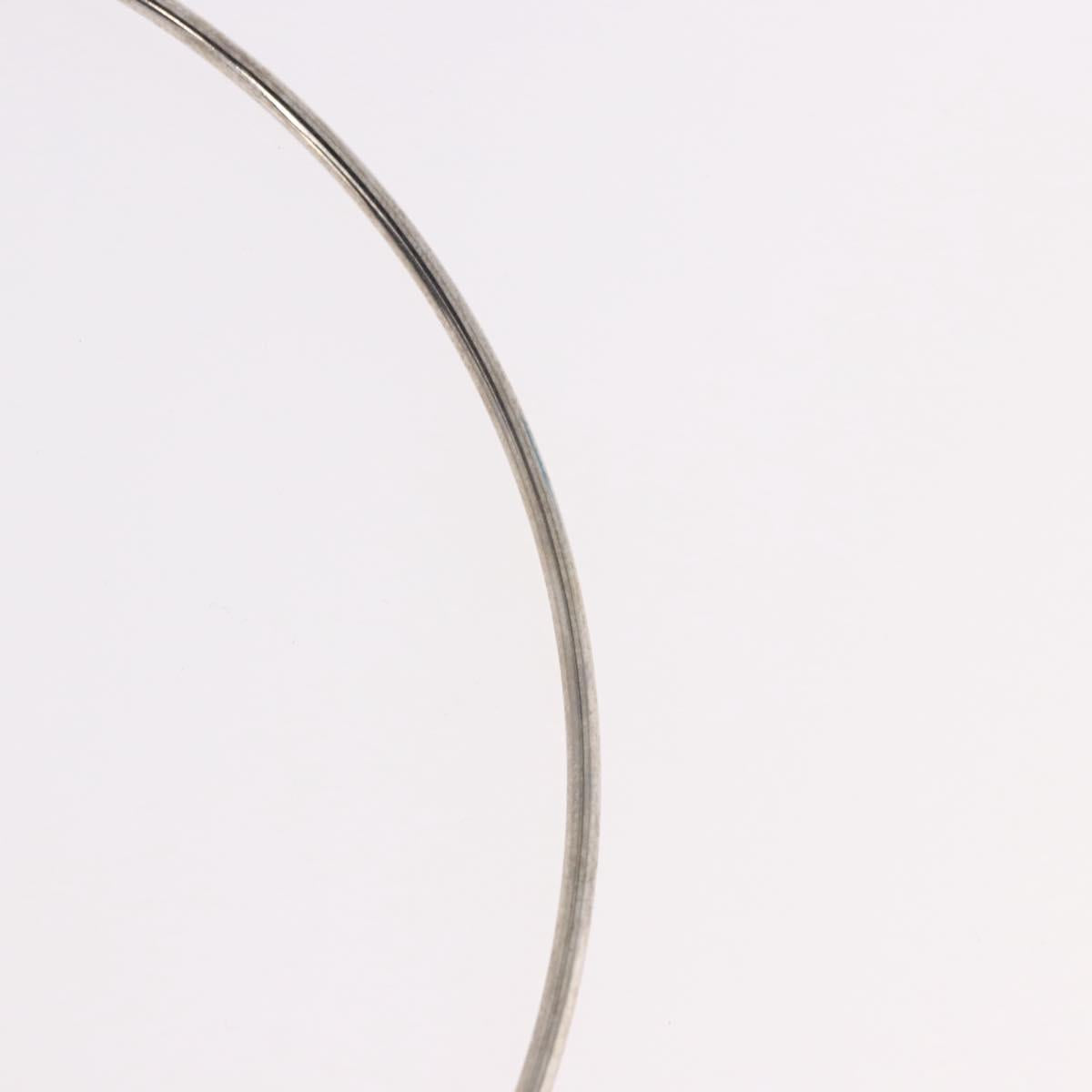 LOUIS VUITTON Corie Arafoli Choker metal Silver LV Auth 186177A