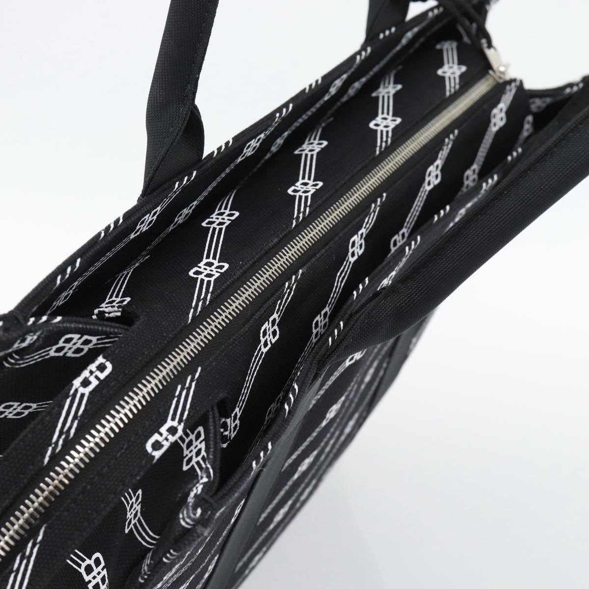BALENCIAGA Trade Tote Bag Canvas Black Silver 621826 Auth 186183M