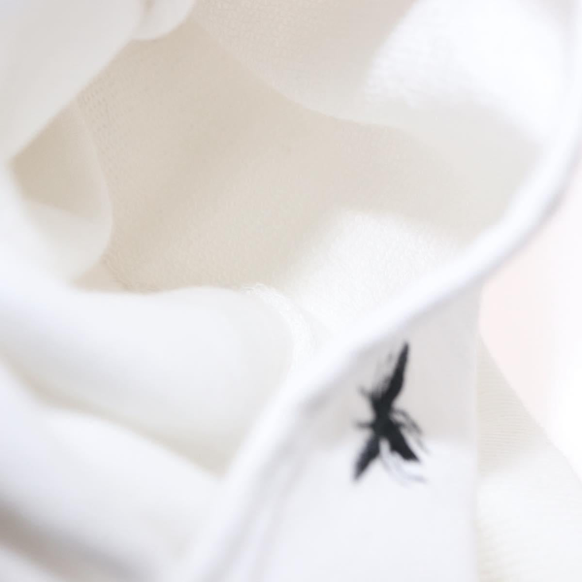 Christian Dior DIOR HOMME Bee Hoodie Cotton White Auth 186193M