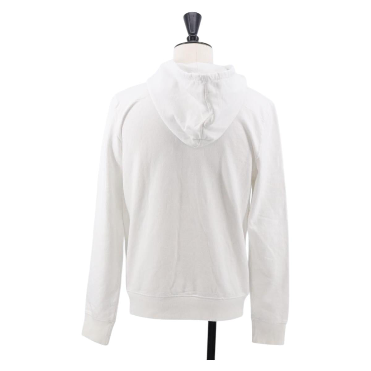 Christian Dior DIOR HOMME Bee Hoodie Cotton White Auth 186193M