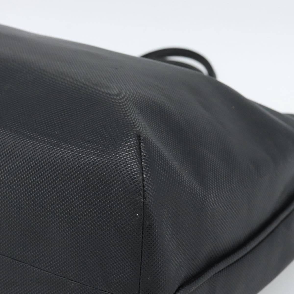 BOTTEGA VENETA Marco Polo Tote Bag PVC Black Gold Auth 186200A