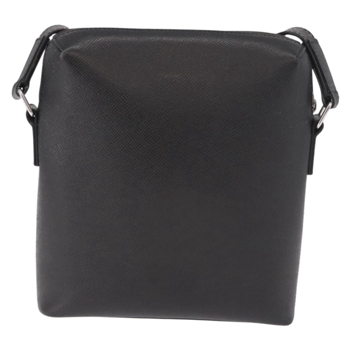 LOUIS VUITTON Taiga Pochette Grigori Shoulder Bag Ardoise M32712 LV Auth 186206A