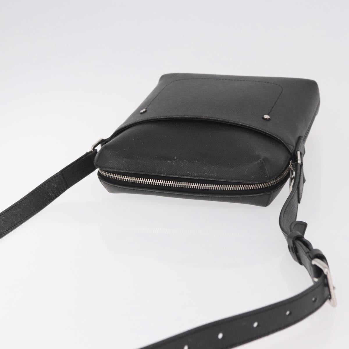 LOUIS VUITTON Taiga Pochette Grigori Shoulder Bag Ardoise M32712 LV Auth 186206A
