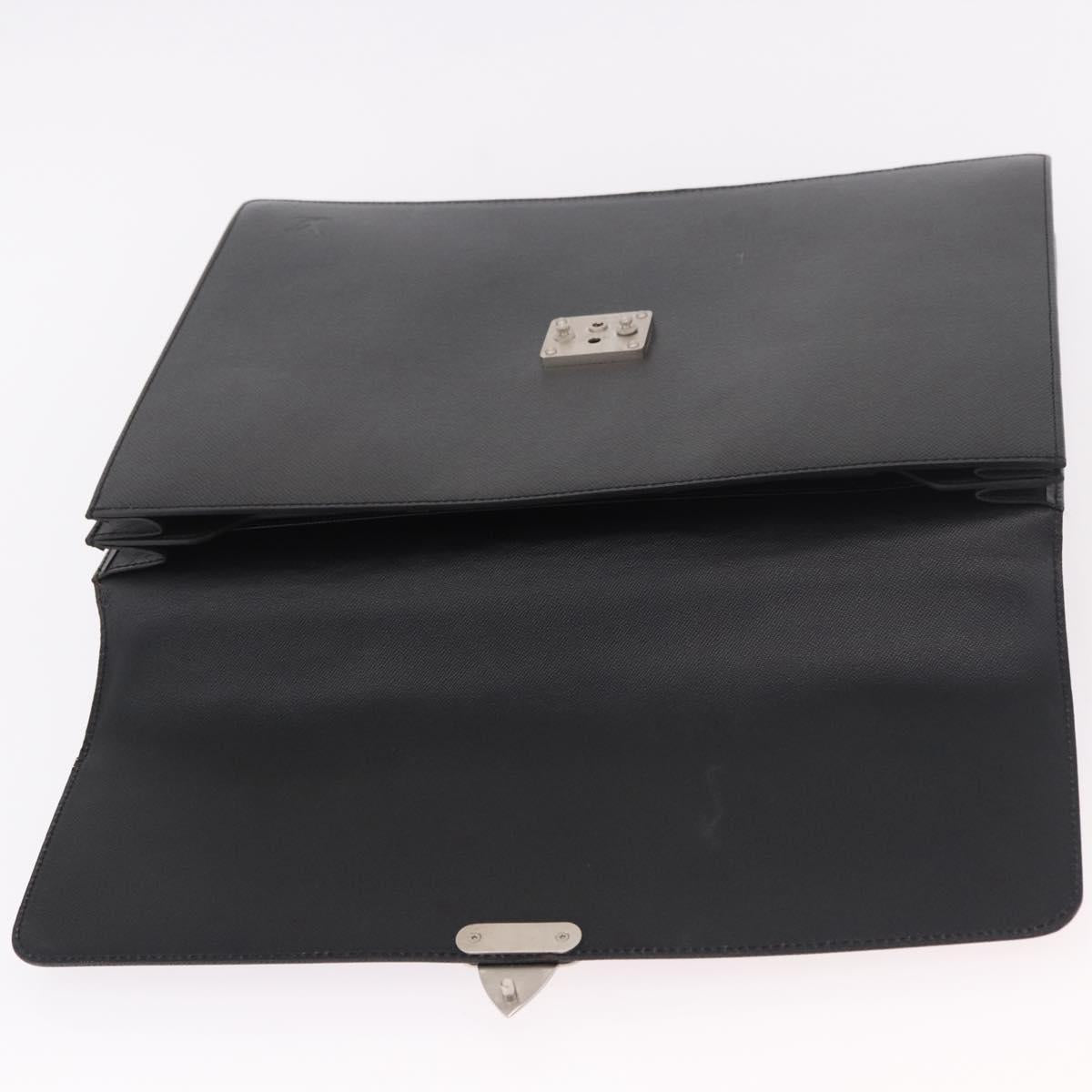 LOUIS VUITTON Taiga Serviette Moskova Business Bag Ardoise M30032 Auth 186217