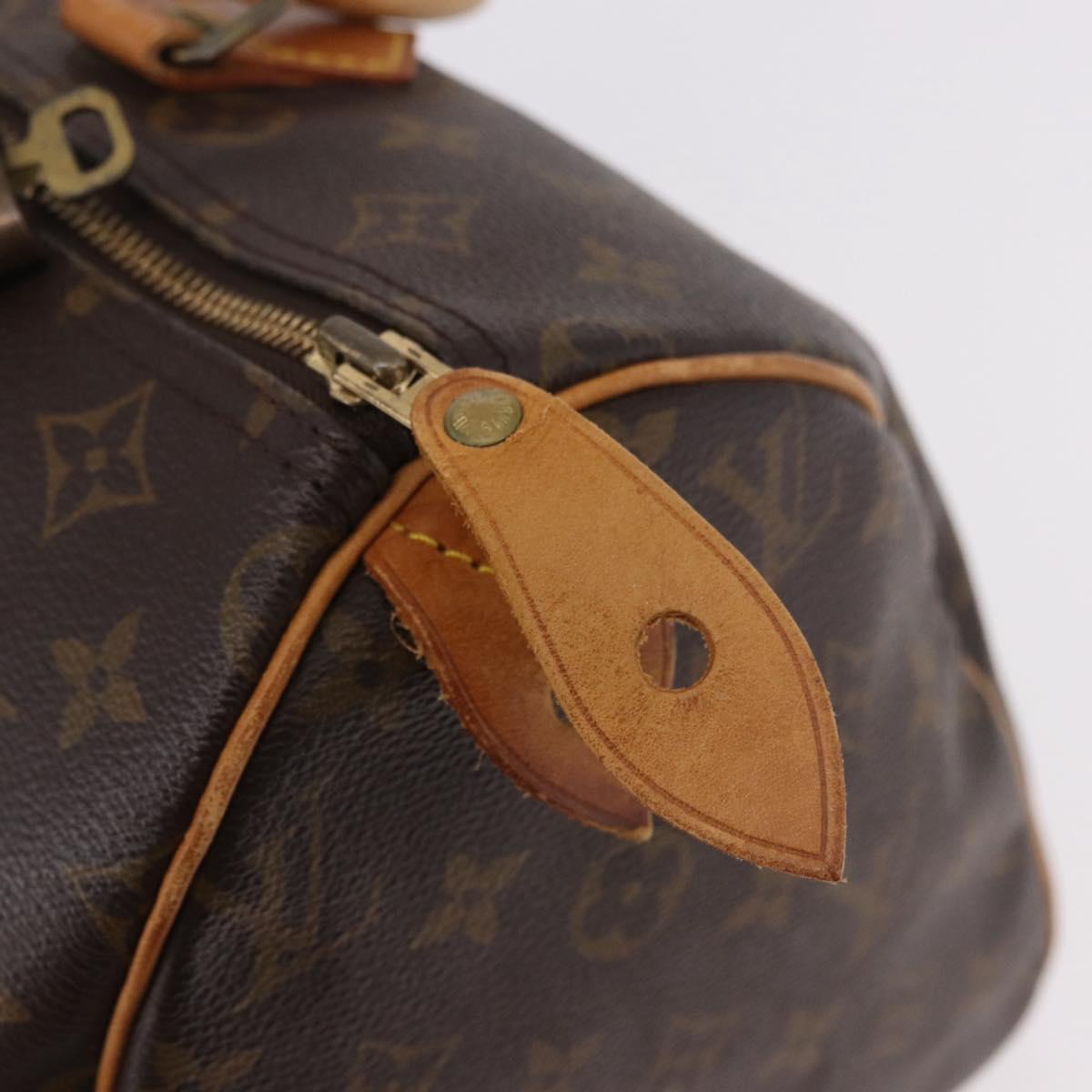 LOUIS VUITTON Monogram Speedy 30 Hand Bag M41526 LV Auth 186218A