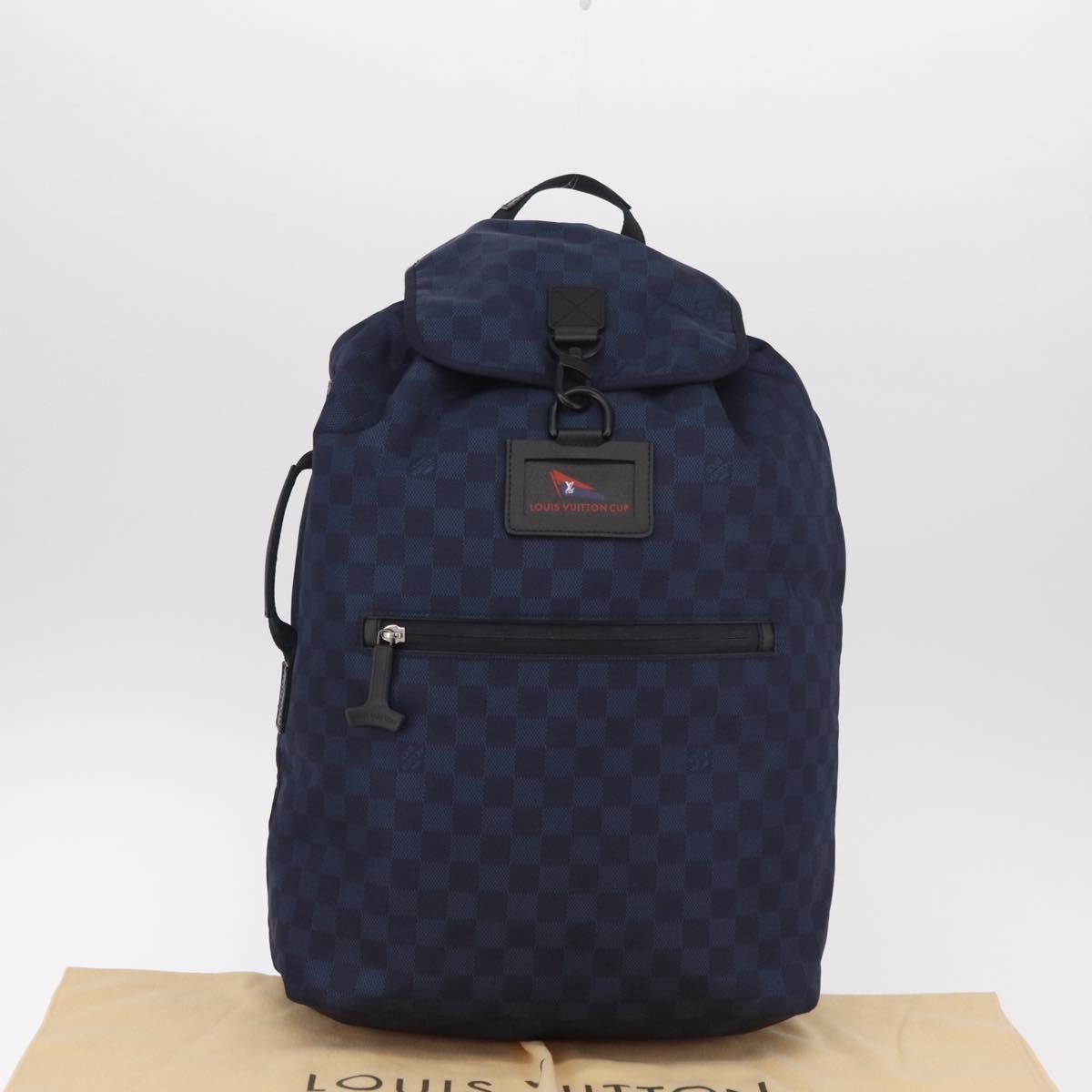 LOUIS VUITTON LV Cup Ostro Backpack Navy N41252 LV Auth 186221M