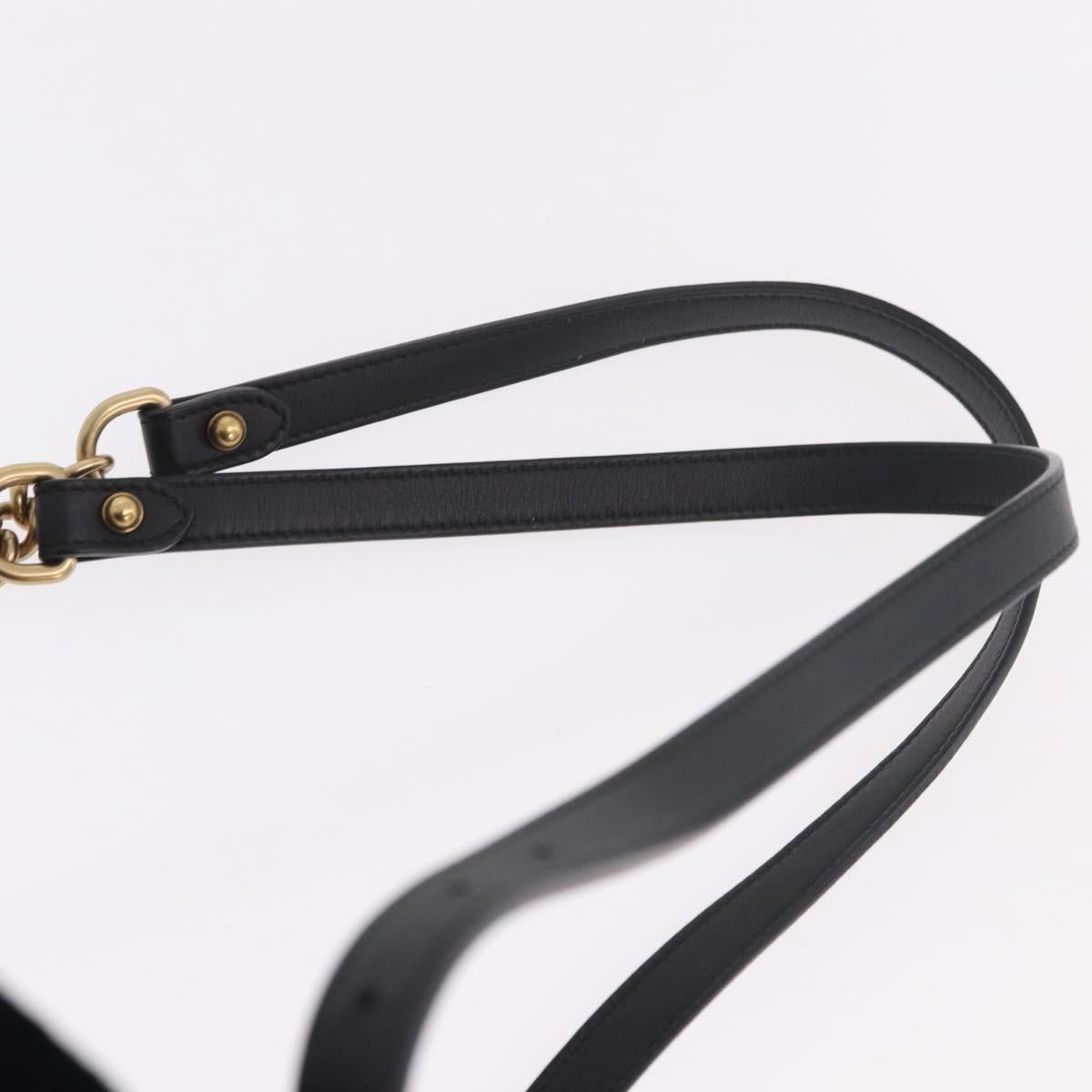 GUCCI GG Marmont Backpack Velor Black Gold 524568 Auth 186222SAM