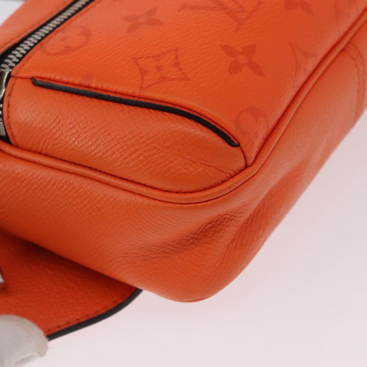 LOUIS VUITTON Tiger Lama Monogram Bum Bag Outdoor Bag Orange M30430 Auth 186224M