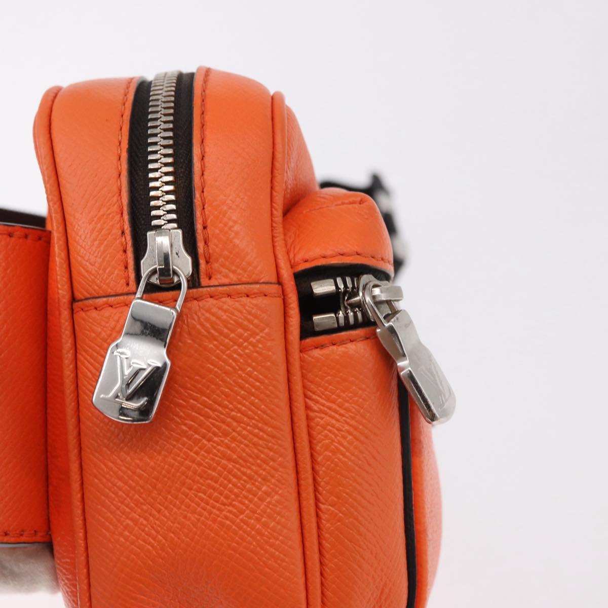 LOUIS VUITTON Tiger Lama Monogram Bum Bag Outdoor Bag Orange M30430 Auth 186224M