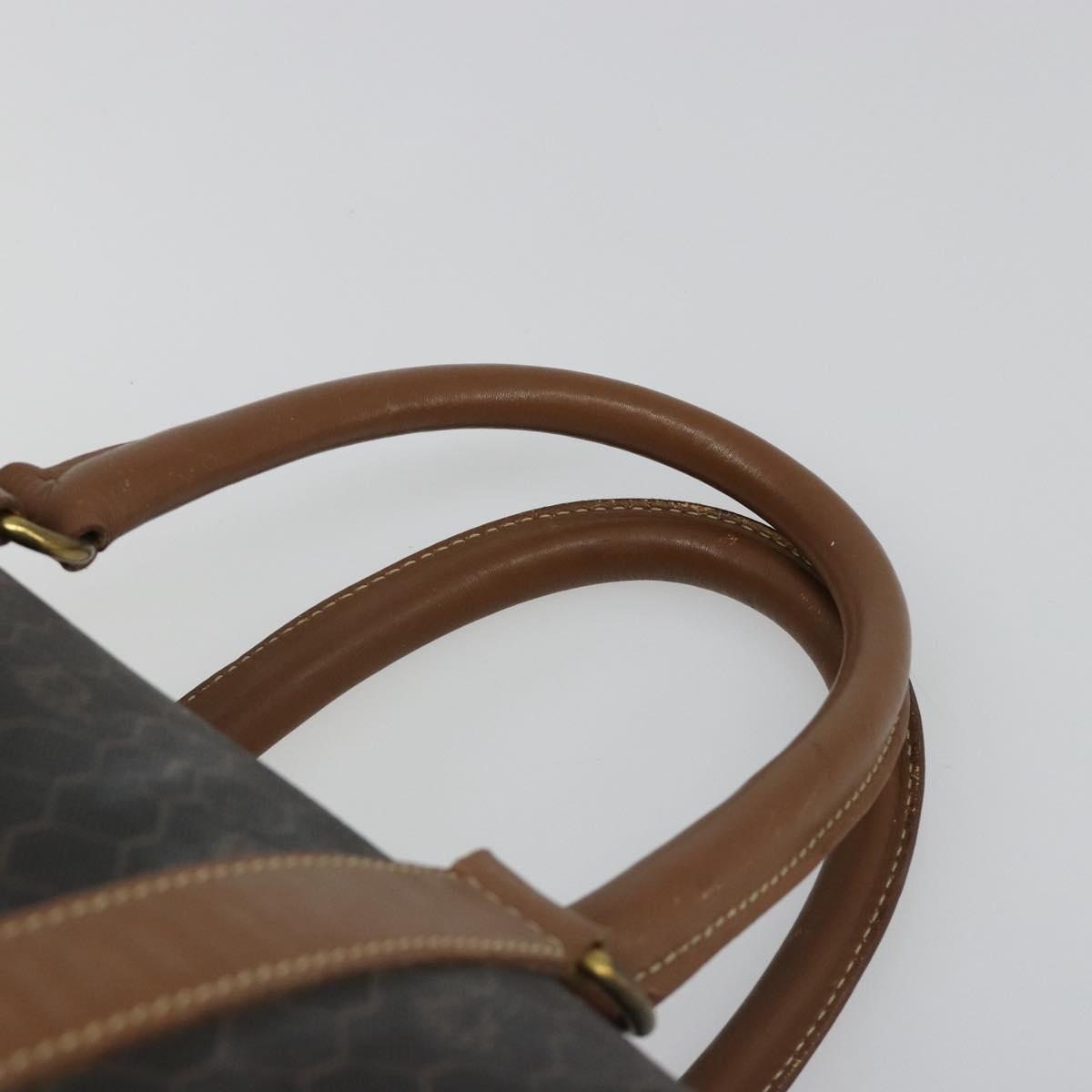 Christian Dior Honeycomb Canvas Boston Bag PVC Black Gold Auth 186229A