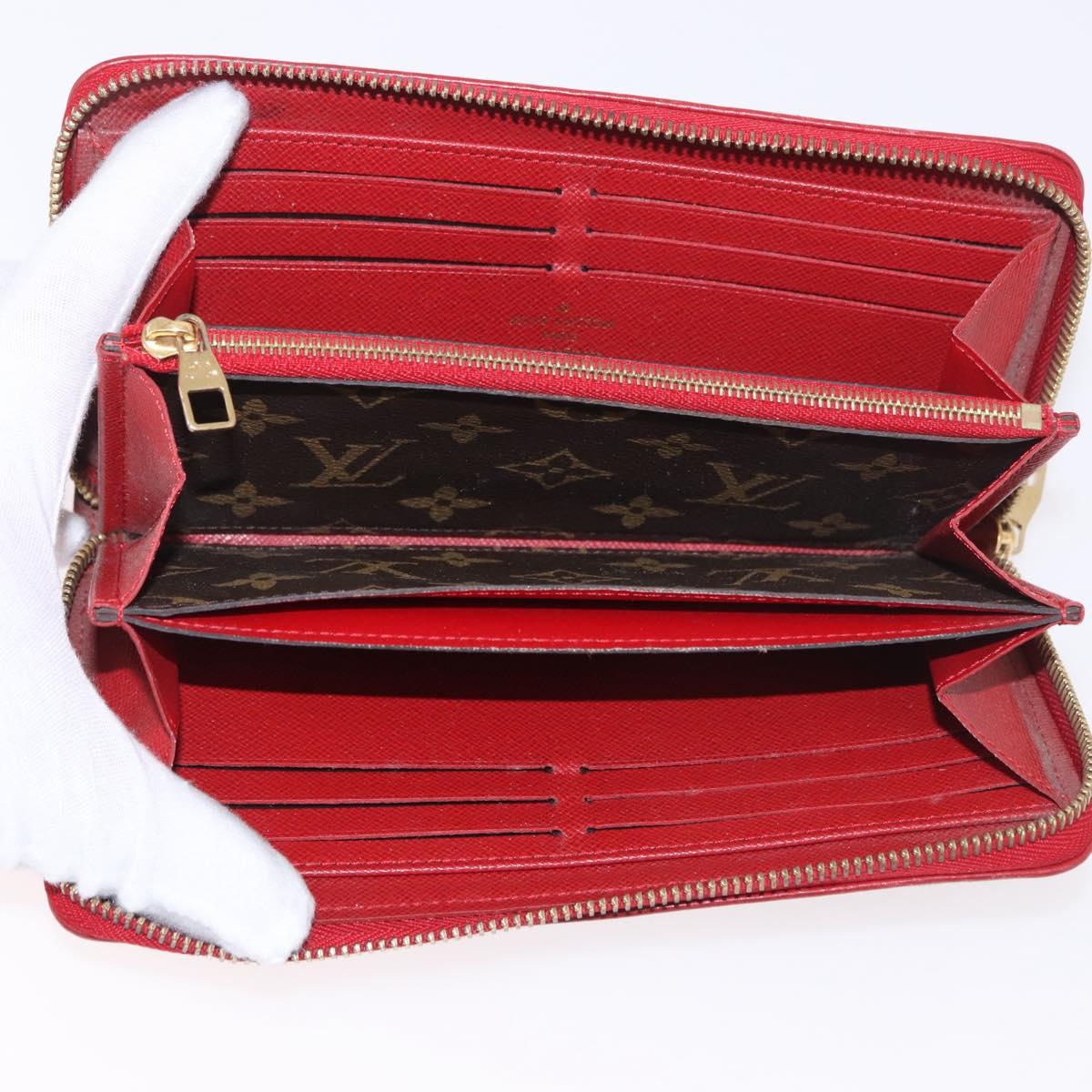 LOUIS VUITTON Monogram Zippy Wallet Tiro Long Wallet M61854 LV Auth 186231A