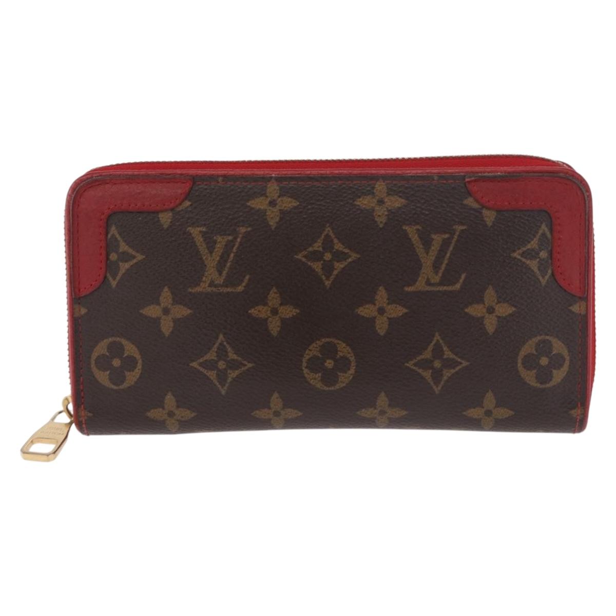 LOUIS VUITTON Monogram Zippy Wallet Tiro Long Wallet M61854 LV Auth 186231A