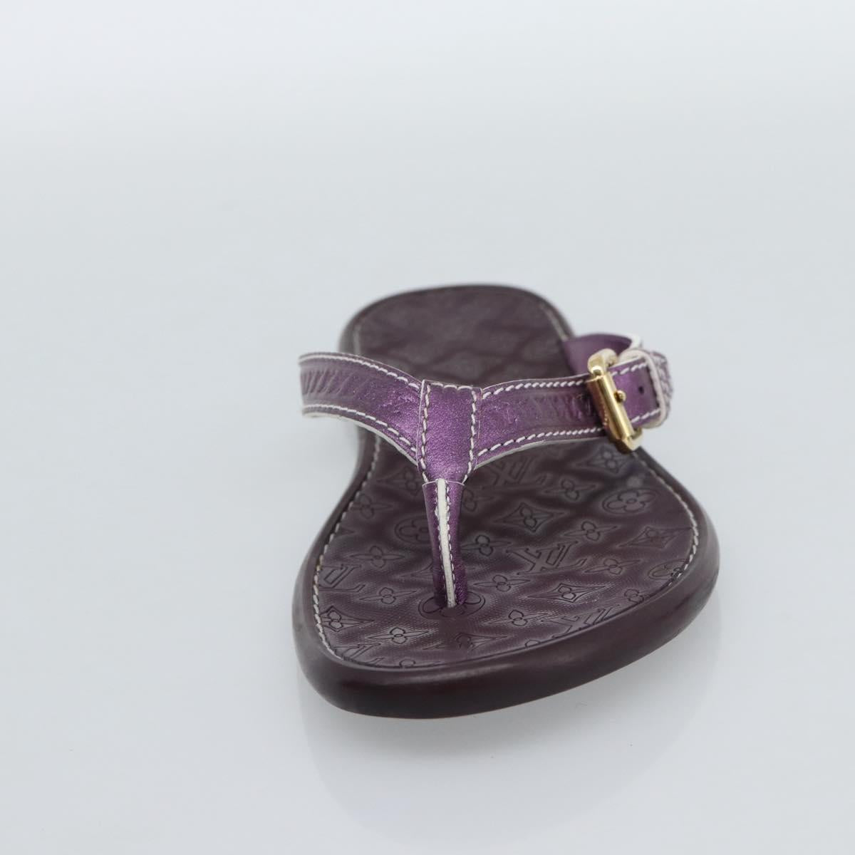 LOUIS VUITTON Monogram Sandals Purple LV Auth 186233M