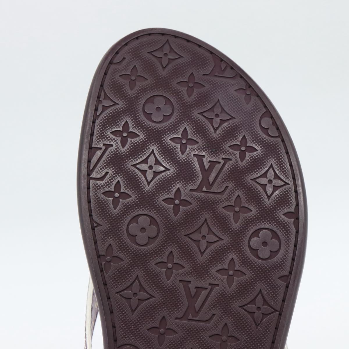 LOUIS VUITTON Monogram Sandals Purple LV Auth 186233M