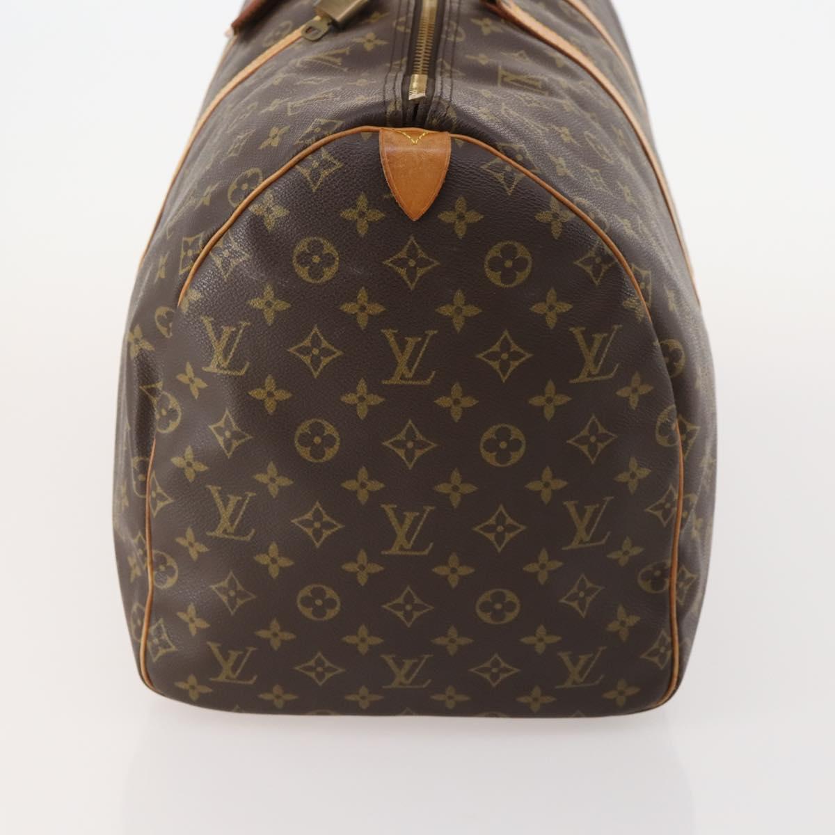 LOUIS VUITTON Monogram Keepall 55 Boston Bag M41424 LV Auth 186234A