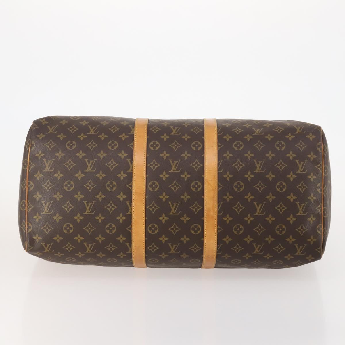 LOUIS VUITTON Monogram Keepall 55 Boston Bag M41424 LV Auth 186234A