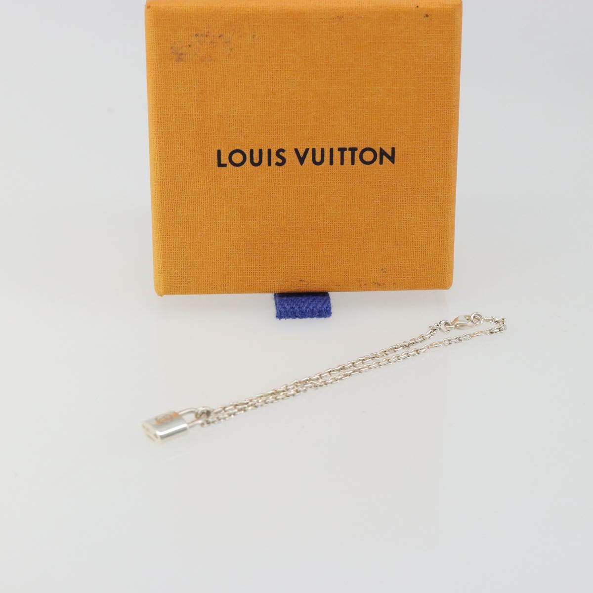 LOUIS VUITTON Bracelet Silver Lockit Bracelet Ag925 Silver Q95450 Auth 186237A