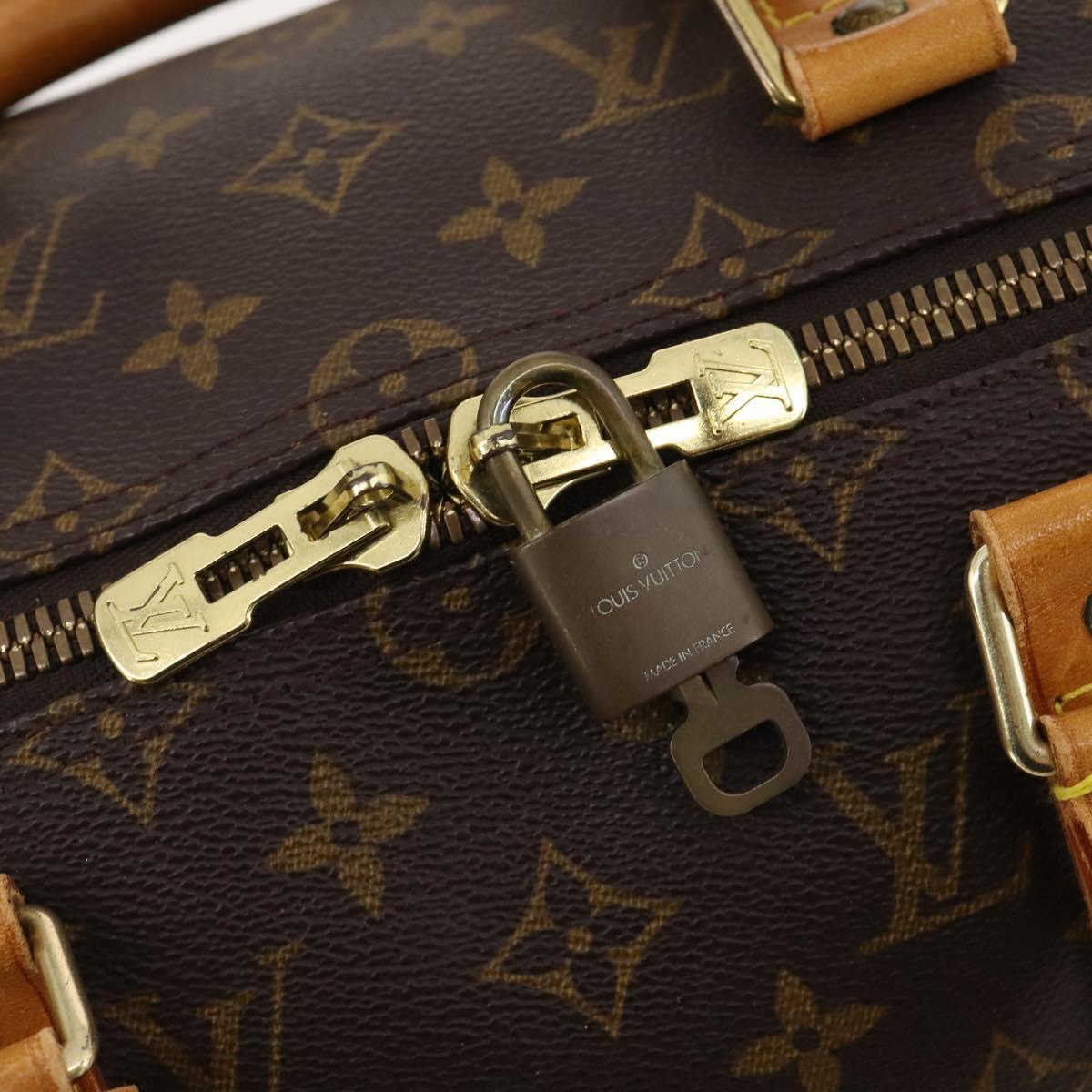 LOUIS VUITTON Monogram Keepall 50 Boston Bag M41426 LV Auth 186242A