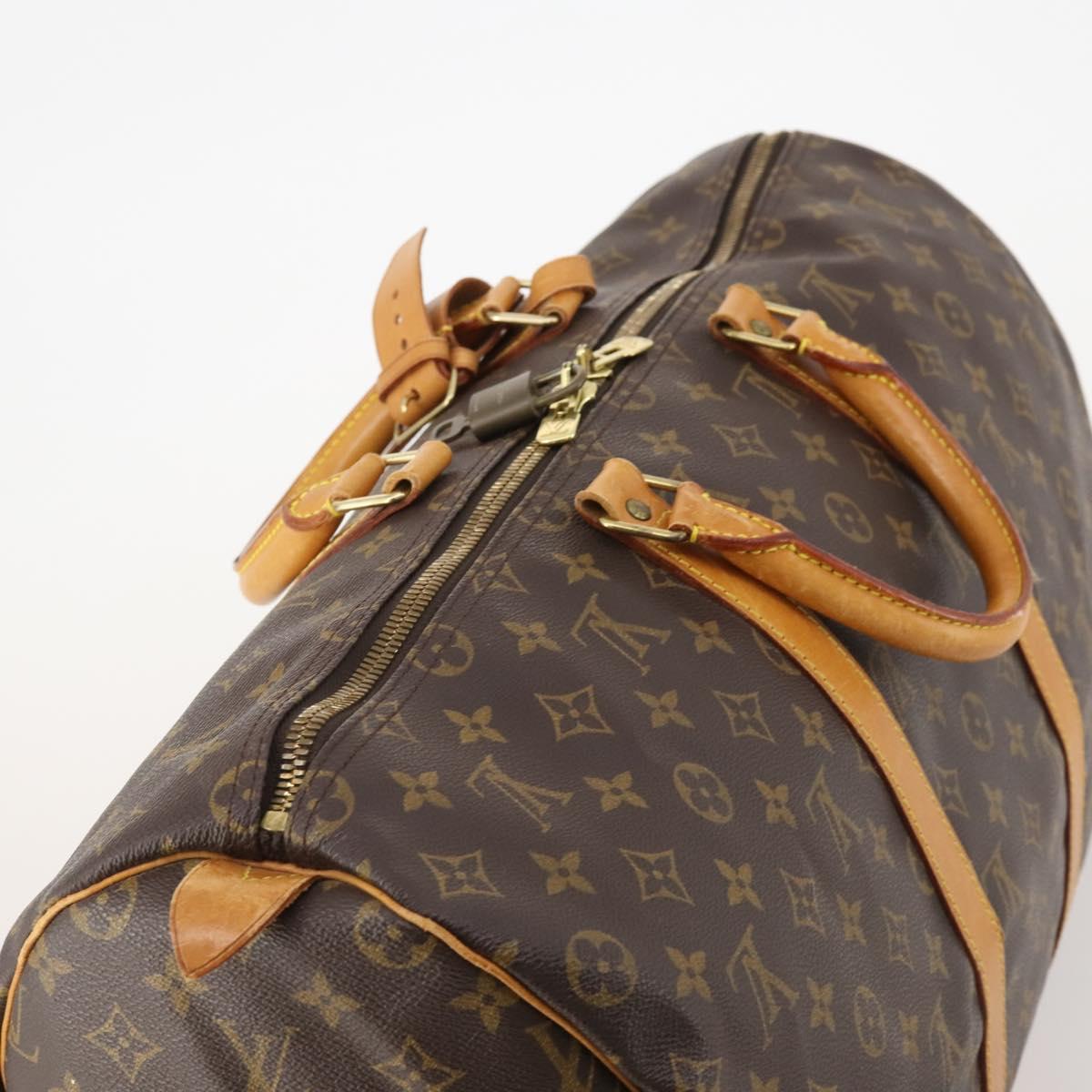 LOUIS VUITTON Monogram Keepall 50 Boston Bag M41426 LV Auth 186242A