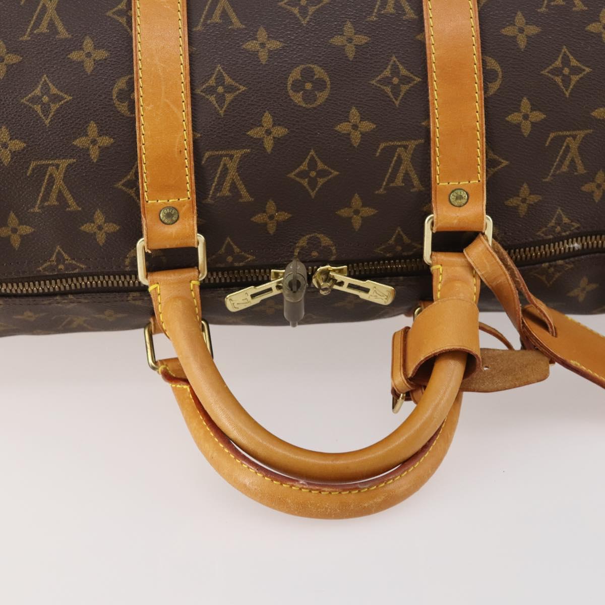 LOUIS VUITTON Monogram Keepall 50 Boston Bag M41426 LV Auth 186242A