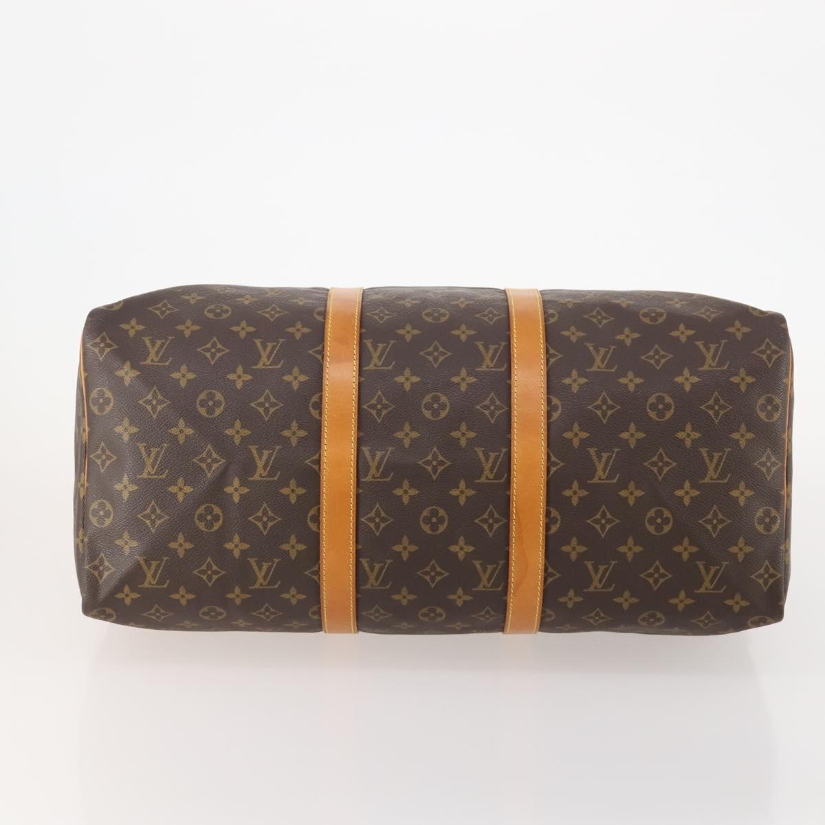 LOUIS VUITTON Monogram Keepall 50 Boston Bag M41426 LV Auth 186242A