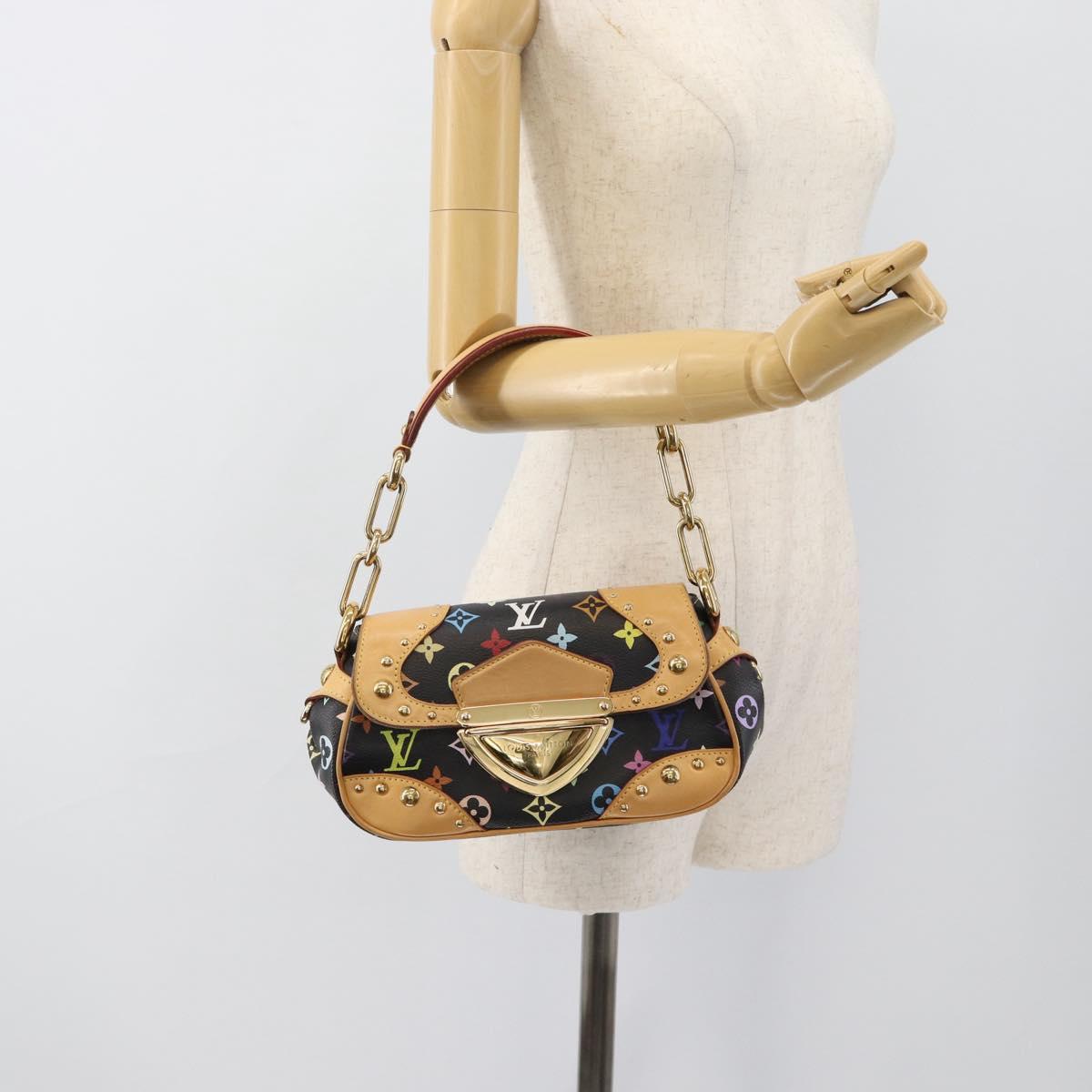 LOUIS VUITTON Monogram Multicolor Marilyn Bag Black M40207 LV Auth 186250SAV