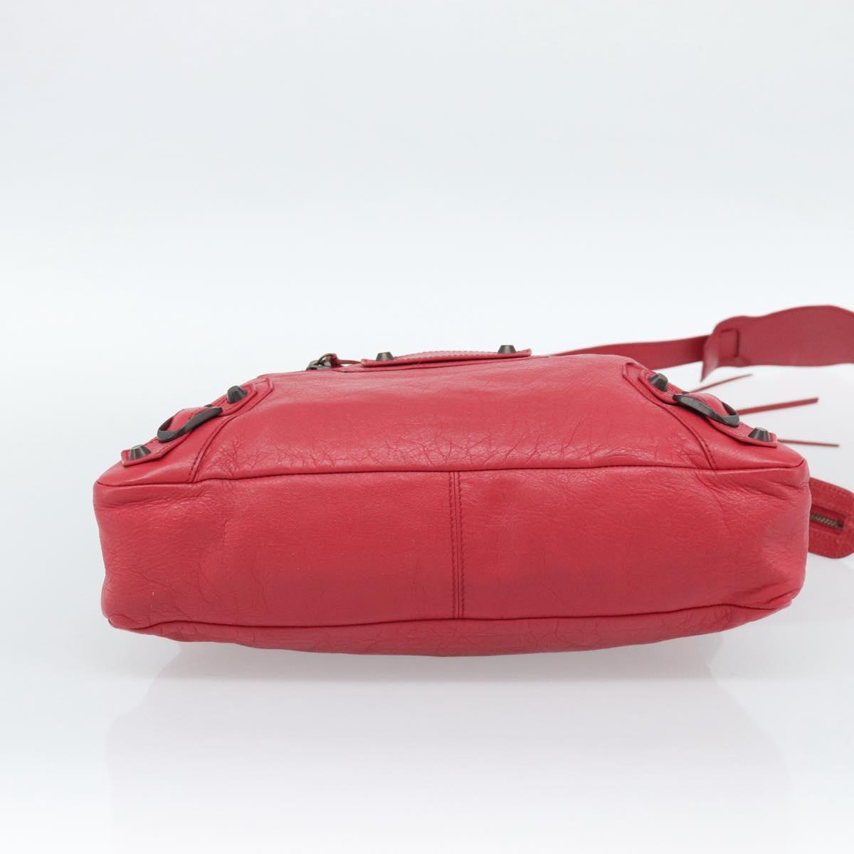 BALENCIAGA The Town Hand Bag Leather 2way Red 240579 Auth 186253M
